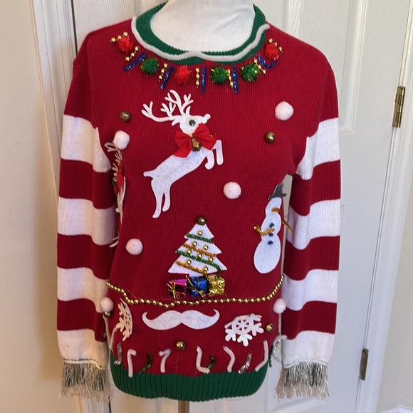 UGLY CHRISTMAS SWEATER KIT (Finished) Sz S - Picture 1 of 11